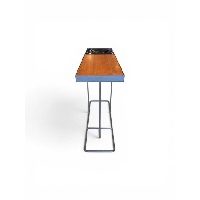 Mid-Century Modern Vintage Console Side Table in Teak and Ceramic by Robin Day for Habitat, 1964 For Sale - Image 3 of 8