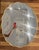 Modern curvy wave brass oval mirror Can be hung both ways 23" x 28" x 0.5"