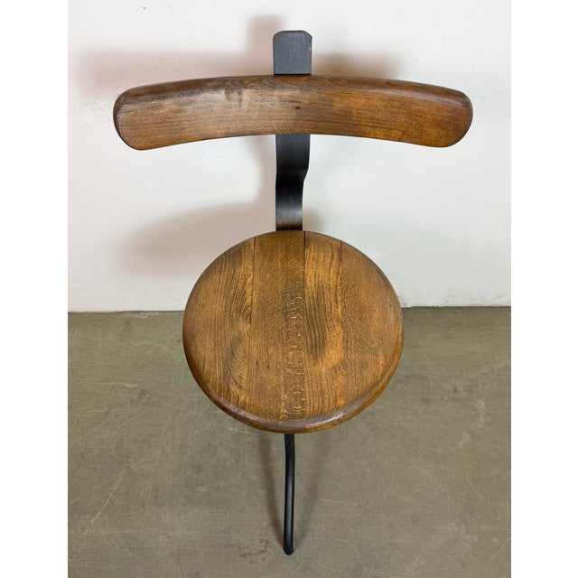 Industrial Factory Swivel Chair, 1950s For Sale - Image 9 of 18
