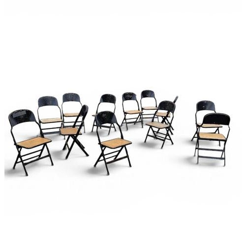 Folding Chairs from Clarin Corporation, USA, 1920s, Set of 12 For Sale - Image 13 of 18