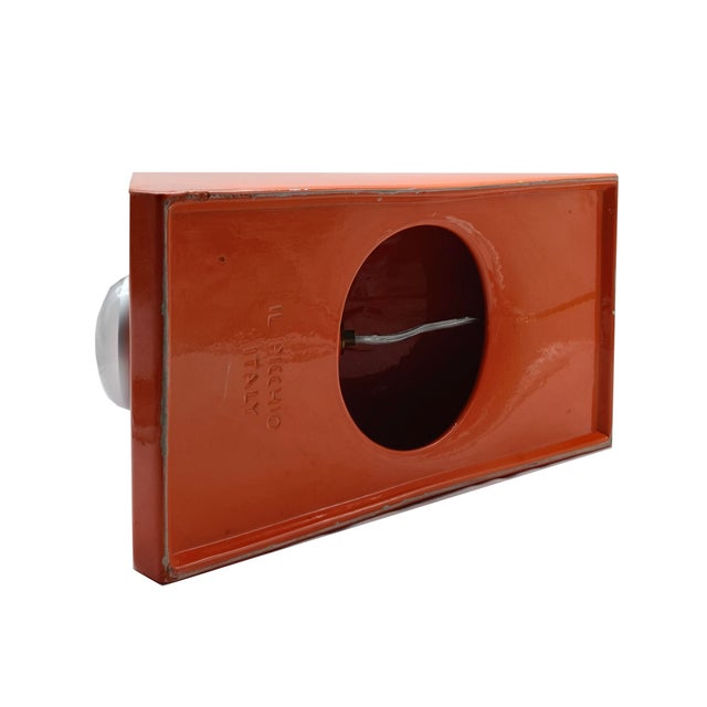 Red Ceremic Table Lamp by Enzo Bioli for Il Picchio, Italy, 1970s For Sale - Image 6 of 9