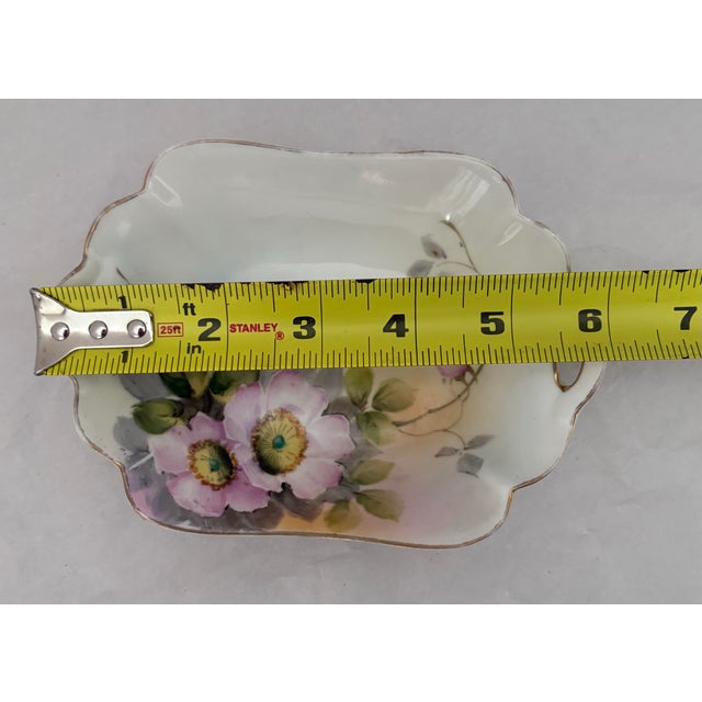 Antique Nippon Kutani Hand-Painted Porcelain Serving Set With Butterflies, C. 1910 For Sale - Image 9 of 11