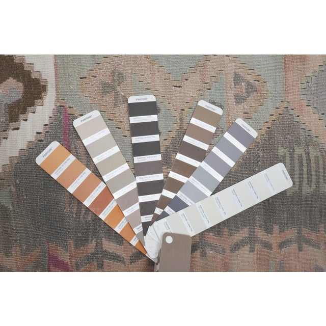 1960s Turkish Pastel Foyer Kilim Runner 4'8'' X 13'9'' For Sale - Image 12 of 13