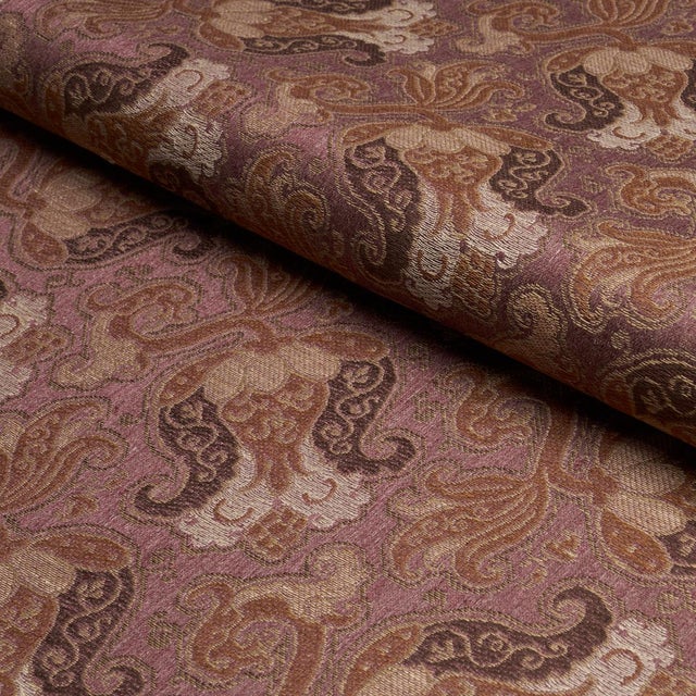 Schumacher SAMPLE - Schumacher Tulipano Fabric In Orchid For Sale - Image 4 of 5