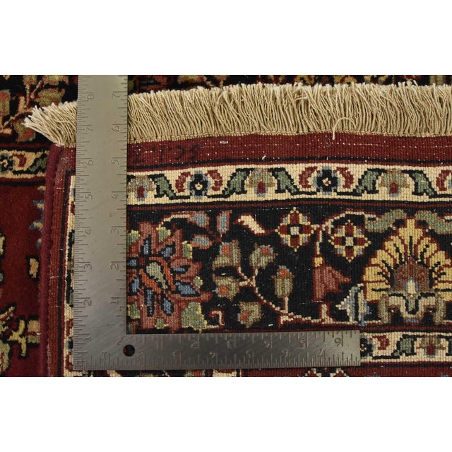 Fine Sarouk Rug 3′ X 5′ Red Wool Traditional Hand-Knotted Oriental Carpet For Sale - Image 12 of 12