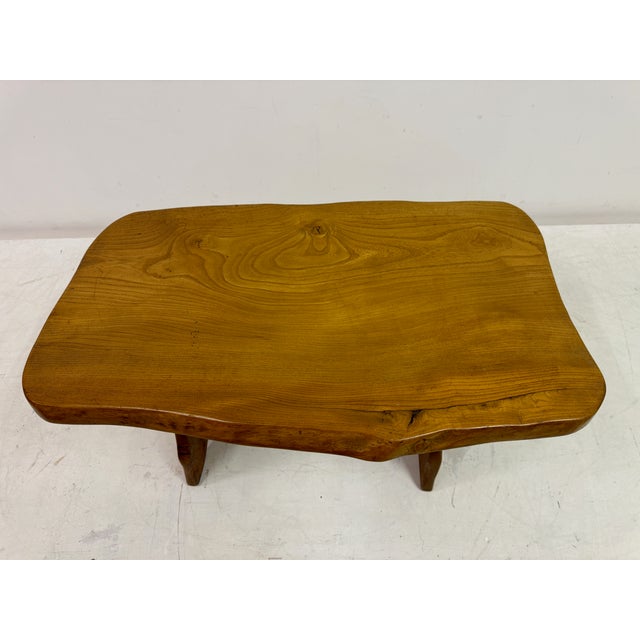 Mid-Century Elm Side Table, 1950s For Sale - Image 4 of 14