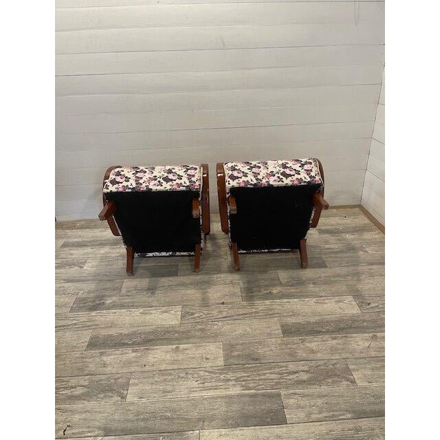 Art Deco Mad-Man Relax Chairs by Halabala for Up-Zavody, 1920s, Set of 2 For Sale - Image 6 of 7