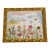 1970s Contemporary Mixed Media Naive Floral Painting Gold Frame For Sale