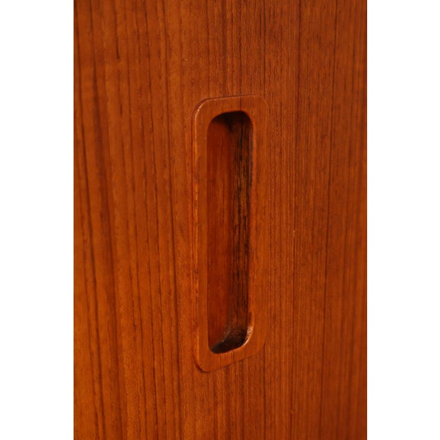 Danish Modern Teak Bookcase Hutch For Sale - Image 11 of 18