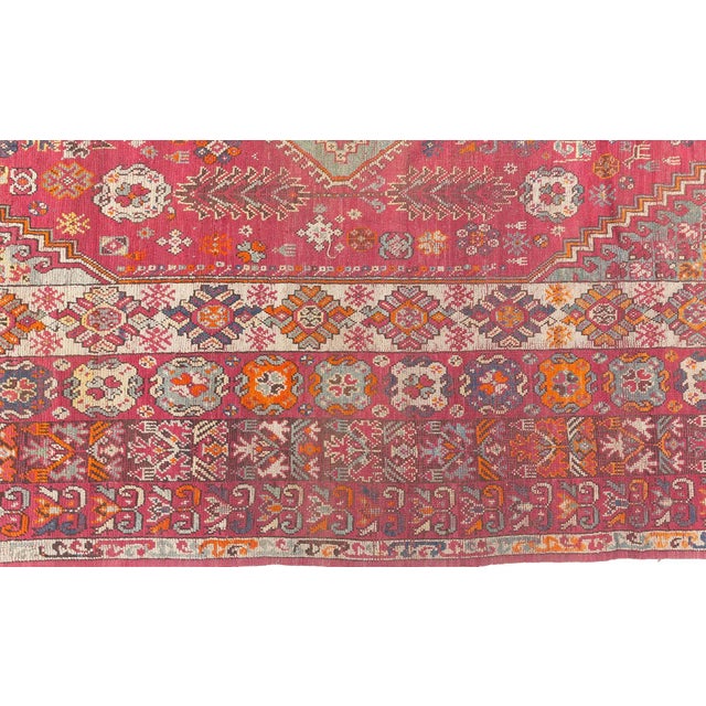 Textile Doris Leslie Blau Vibrant Vintage Moroccan Rug For Sale - Image 7 of 9