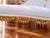 1970s Artisan Louis XVI Gold Beech Leather Chaise For Sale - Image 4 of 8