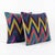 Mid-Century Modern Turkish Kilim Rug Pillow Cover 19'' X 20'' - Set of Two For Sale - Image 3 of 4