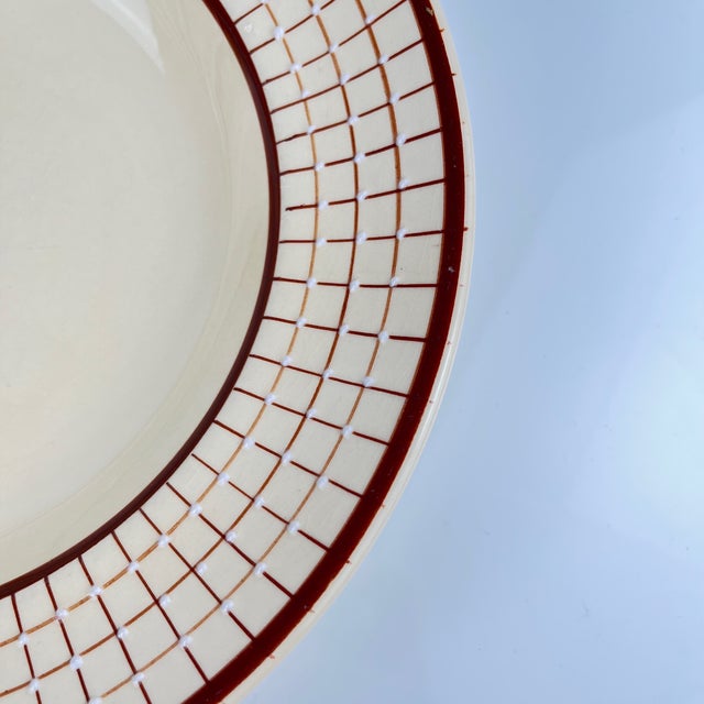 Cream Colmar Soup Plates from Longchamp, 1950s, Set of 6 For Sale - Image 8 of 12