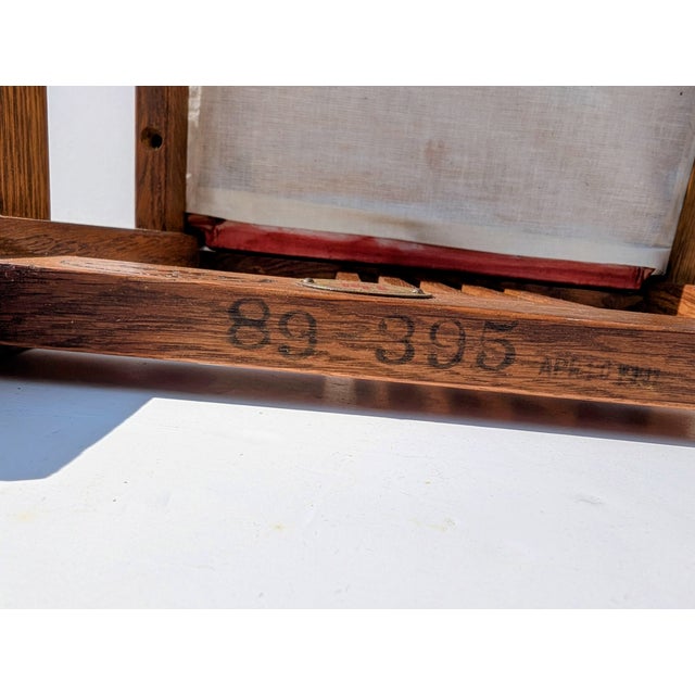Stickley 1990s Authentic Stickley Mission Oak Spindle Footstool #89-395 – April 1991 – Mint Condition For Sale - Image 4 of 10