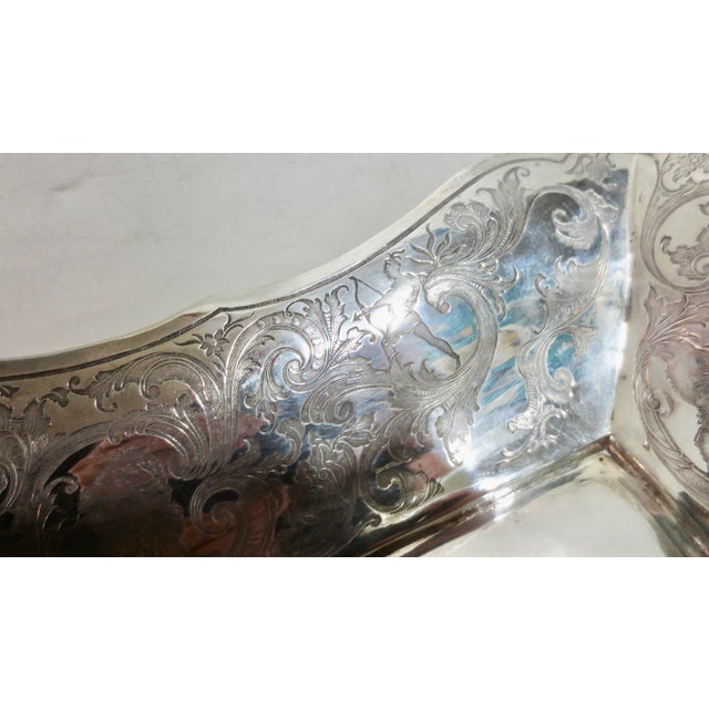 800 Silver Hunt Tray for Game Austro Hungarian Mid 19th 12 Ounces For Sale - Image 12 of 17