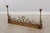 Gold Finish Iron Gothic Fireplace Fender Set For Sale - Image 10 of 13