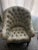 French Late 19th Century Antique French Chair Upholstered in Scalamandre Silk Damask For Sale - Image 3 of 10