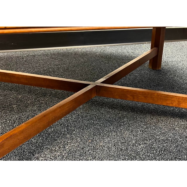 Chippendale Style Cherry & Yew Wood Butlers Tray Coffee Table For Sale - Image 10 of 10