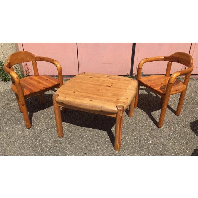 Armchairs and Coffee Table by Rainer Daumiller, Set of 3 For Sale - Image 11 of 11