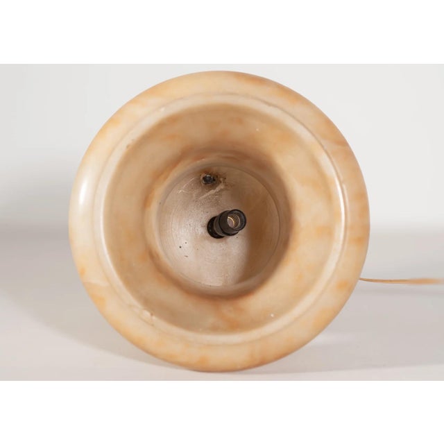 Vintage Alabaster Table Lamp For Sale - Image 4 of 6