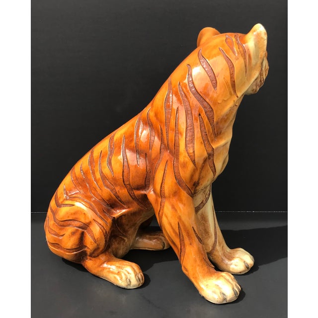 MidCentury Marwal Chalkware Bengal Tiger Figurine / Statue Chairish