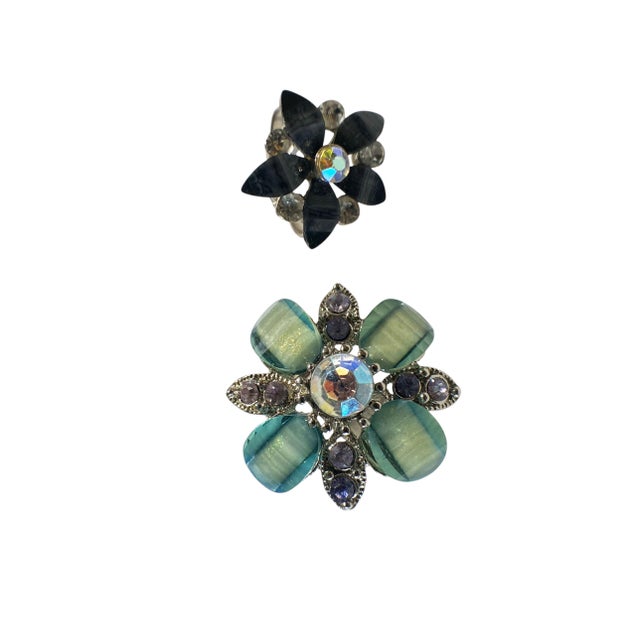 Set of Two Vintage Resizable Rings Size 7 For Sale - Image 4 of 7