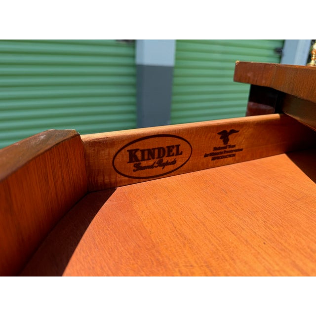 1990S Kindel Hepplewhite Style Mahogany Serpentine Sideboard For Sale - Image 9 of 11