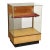 1950s Glass Front Wooden Retail Showcase For Sale