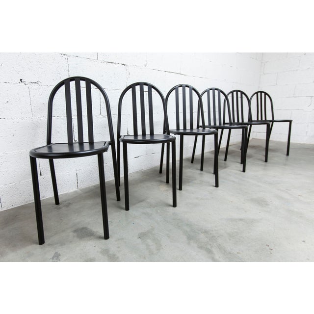 1980s 222 Model Chairs by Robert Mallet Stevens, 1980, Set of 6 For Sale - Image 5 of 18