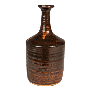 Japanese Modern Stoneware Studio Pottery Glazed Vase / Vessel, Japan, C. 1970s