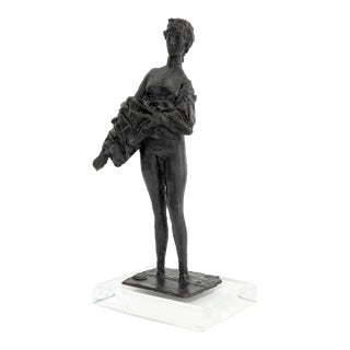Giacomo Manzu "Ballerina" Patinated Bronze, 1962 For Sale
