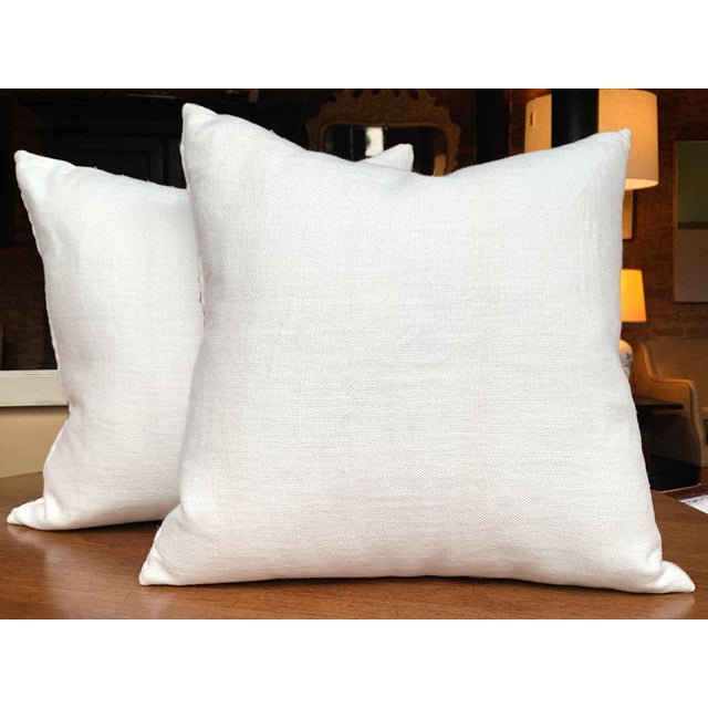 Custom Pillows in Jane Churchill Chintal Embroidered Fabric - A Pair For Sale - Image 11 of 13