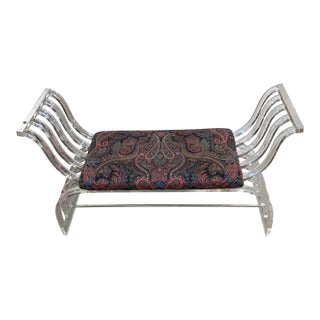 1960s Mid-Century Lucite Bench by Charles Hollis Jones For Sale
