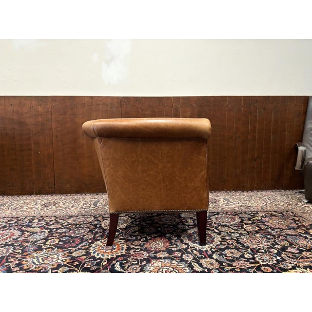 Laura Ashley Club Chairs in Sheep Leather, Set of 2 For Sale - Image 7 of 12