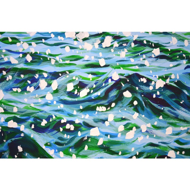 2020s Glare on the Water 10. Original Modern Hand Painting For Sale - Image 5 of 11