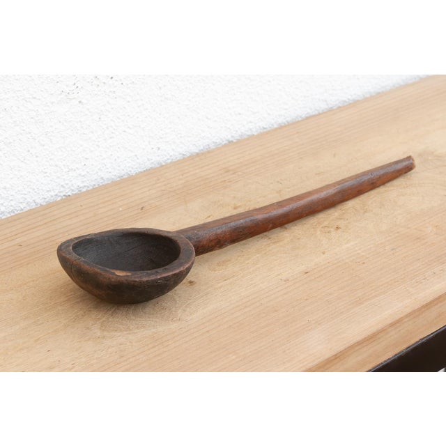 Village Rustic Wood Pot Stirrer For Sale - Image 4 of 7