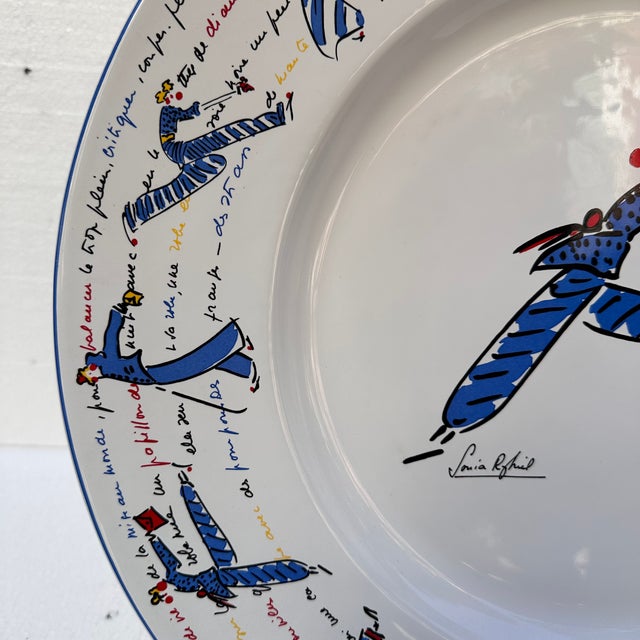 Large Porcelain Plate by Sonia Rykiel, France, 1990s For Sale - Image 15 of 18