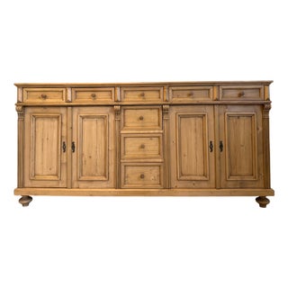 Apothecary Credenza in Softwood For Sale