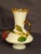 Stevens & Williams Antique Stevens & Williams Uranium Custard Glass Vase Applied Fruit Cherries 5" C. 1880 For Sale - Image 4 of 18