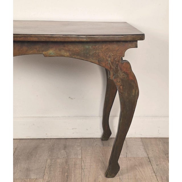 Victorian John Wheatman Custom Copper Top Table With Antique Legs For Sale - Image 3 of 12