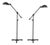 Restoration Hardware "Rowen" Floor Lamps, Pair For Sale