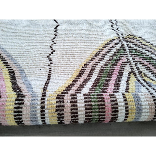 Moroccan Handmade Berber Rug in Wool, 1995 For Sale - Image 10 of 13