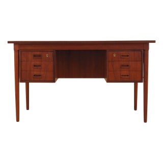 Danish Teak Desk, 1970s For Sale