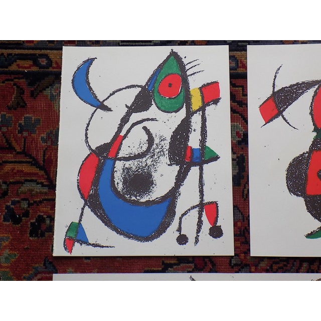 Red Vintage Ltd. Ed. Mid 20th C. Abstract Joan Miro Lithographs-Joan Miro - Set of 11 For Sale - Image 8 of 13