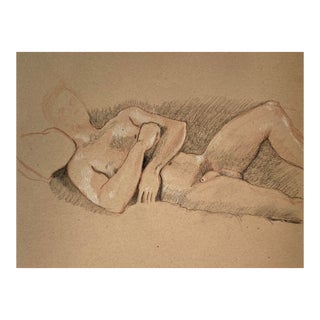 1990s Ron Yrabedra Reclining Male Nude For Sale