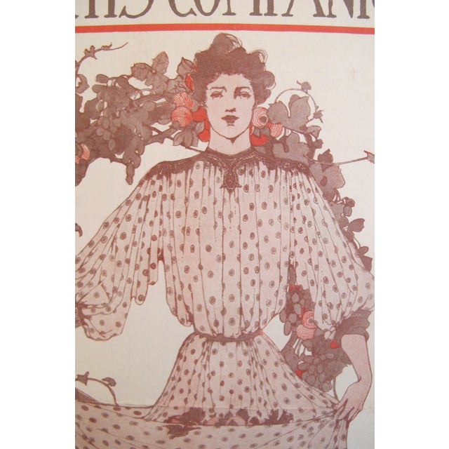 1903 American Art Nouveau Fashion Cover The Youth S Companion