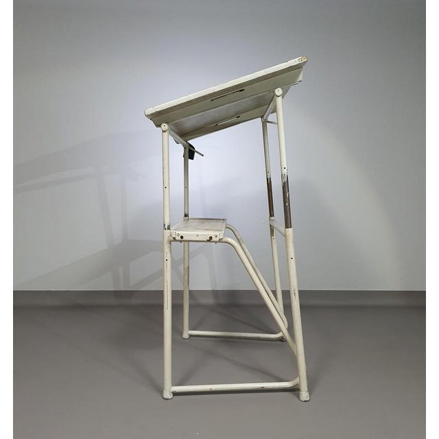 Vintage Industrial Drawing Table For Sale - Image 12 of 18