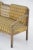 Vintage Fabric and Brass Wooden Sofa, 1950s For Sale - Image 4 of 10
