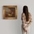 Antique italian painting from the first half of the 19th century. Oil on panel artwork depicting a bucolic landscape, a...