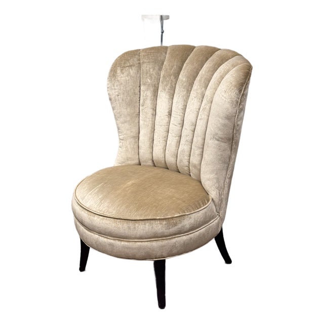 Art Deco Shell Back Side Chair, Vintage For Sale